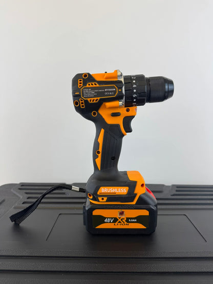 Angle Grinder & Hammer Drill 2 in 1 COMMANDOZ 48V MAX Brushless with 2 Batteries 6Ah